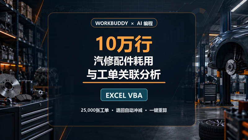 10万行汽修配件耗用
与工单关联分析
